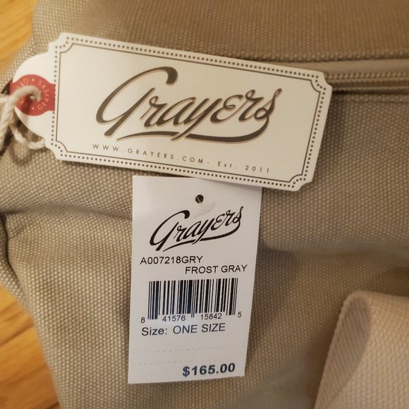 Grayers Canvas Duffel Bag Frost Gray - Picture 2 of 5
